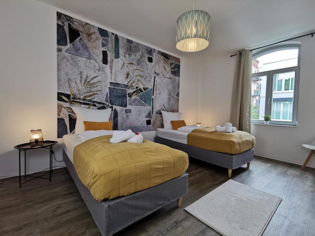 Bohnapartments - Town House Am Stadtpark - Gratis Parkplatz - Wlan Erfurt Esterno foto